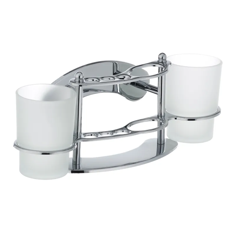 Підставка зубних щіток Zerix LR101 із двома склянками Підставка зубних щіток Zerix LR101 із двома склянками