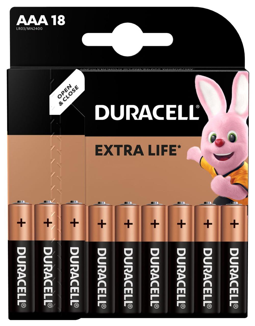Батарейка Duracell LR03 MN2400 1x18 шт. (UG-5002779/5005966/5014450)