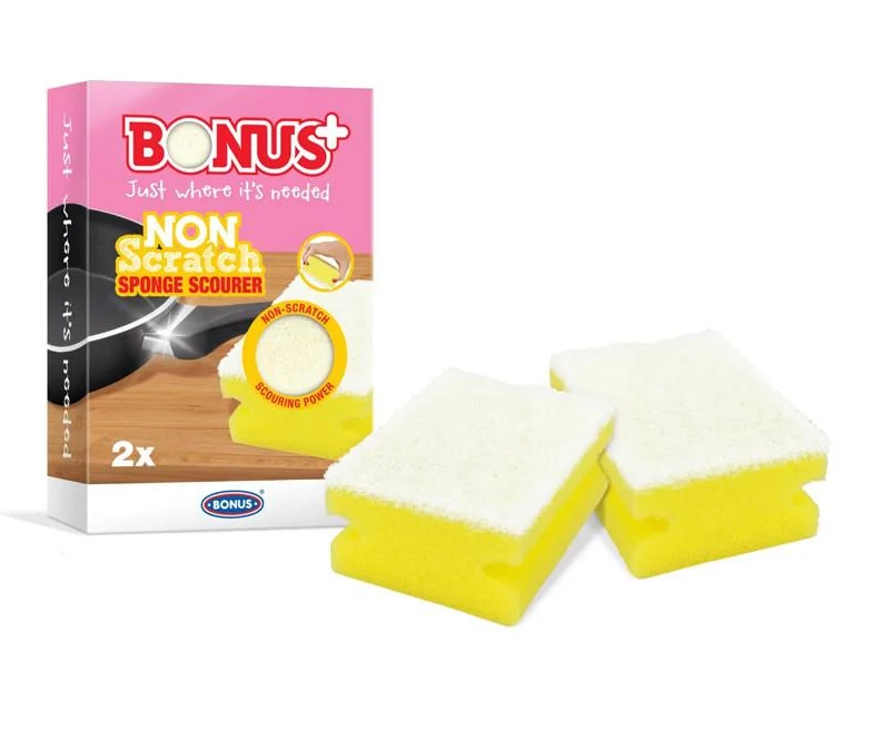 Губка для мытья посуды Bonus Non-scratch easy sponge scourer 2 шт.
