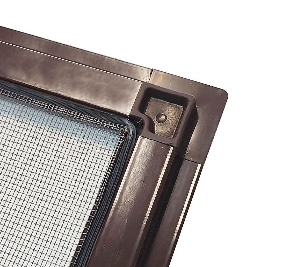 Москітна сітка з внутрішнім кріпленням для вікон/дверей на балкон Коричневий (2660393858) - фото 3