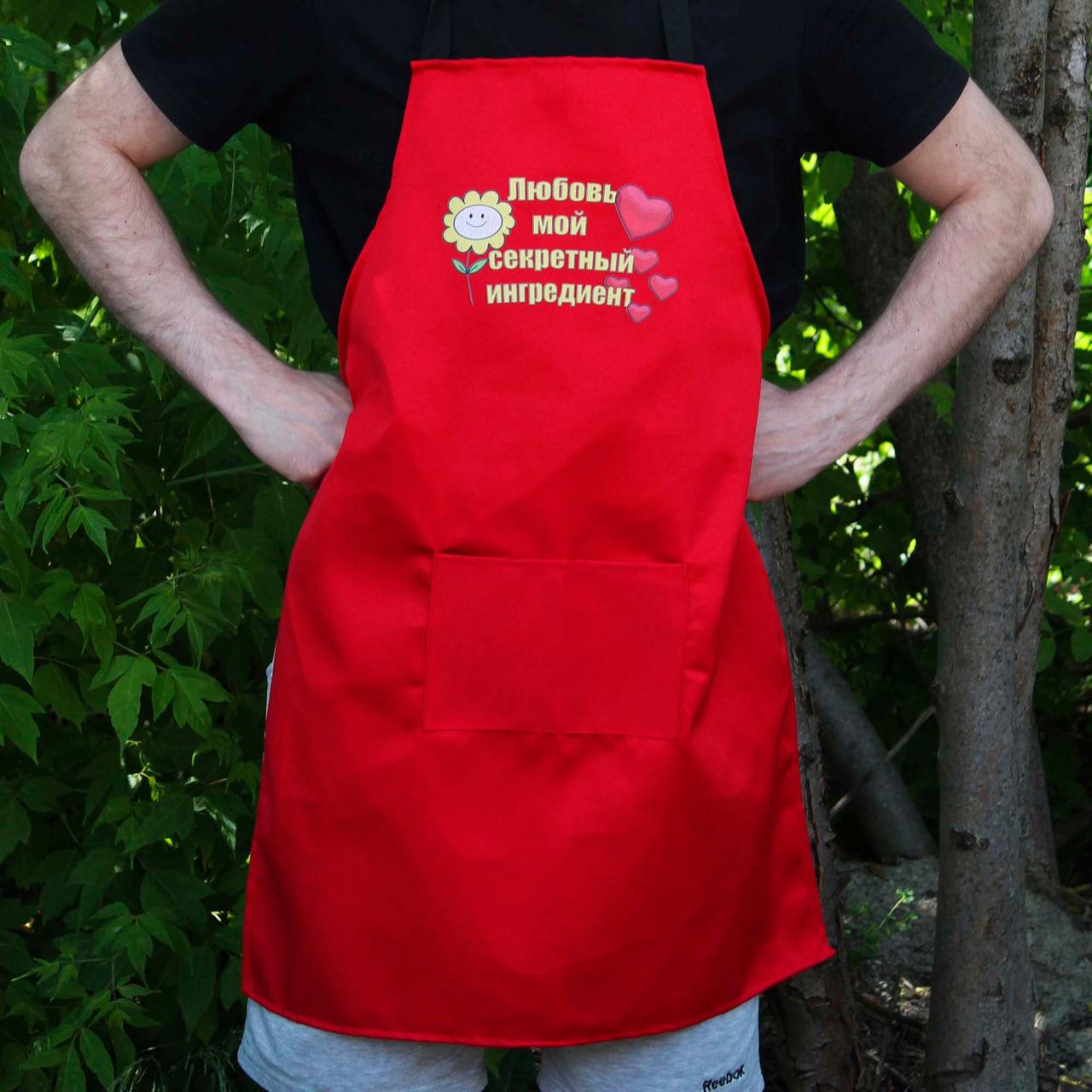 Фартух SHOP-PAN "Секретный ингредиент" Червоний (SP00402) Фартух SHOP-PAN "Секретный ингредиент" Червоний (SP00402)