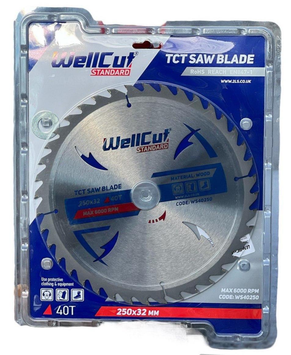 Диск пильный по дереву WellCut Standard 250х32 40T (568290751)