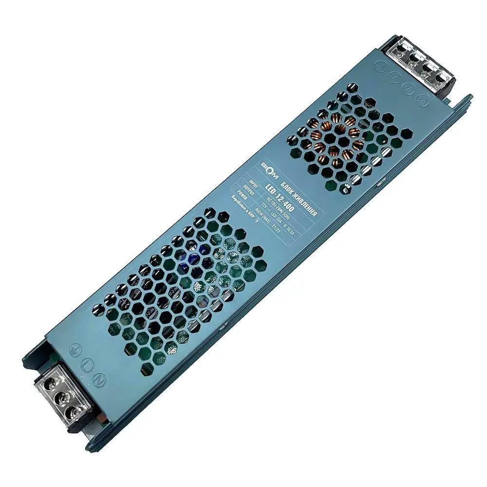 Блок питания Biom DC12 металлический узкий 400W 33А (LED-12-400/27774179)