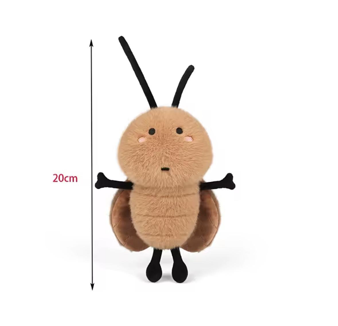 Мягкая игрушка детская Тарган Cockroach плюшевый Коричневый - фото 8