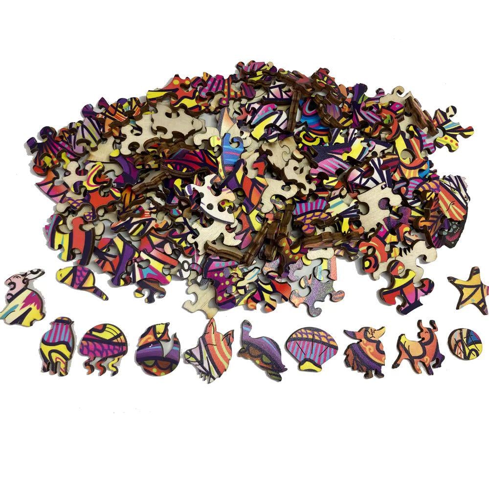 Пазлы деревянные ласточки в гнезде А3 (660) - фото 5