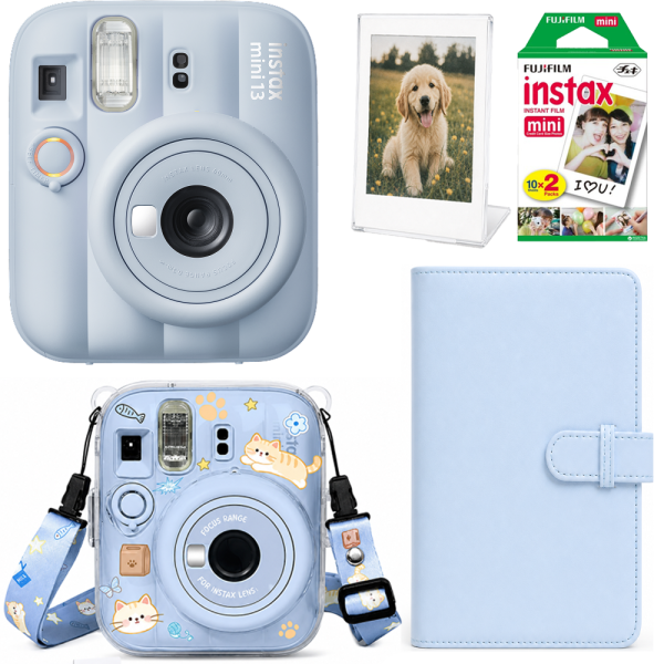 Камера моментальной печати Fujifilm Instax Mini 13/чехол/фотопленка 20 шт./фотоальбом 108/фоторамка Frost Blue (35938385)