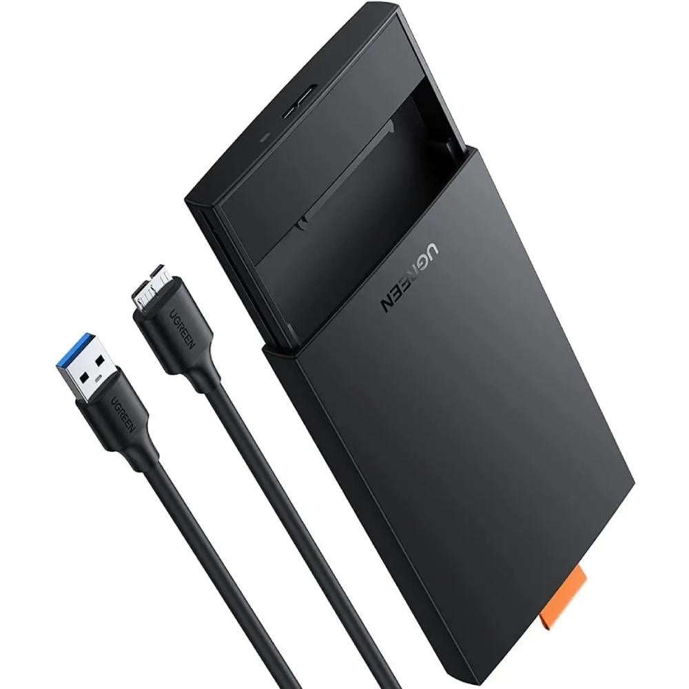 Карман внешний UGREEN для SSD HDD 2,5" CM237 USB 3.0 Hard Drive Box Black (60353)