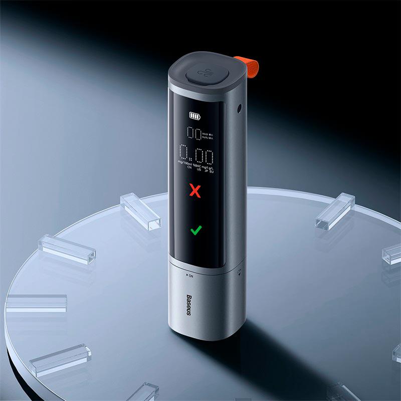 Алкотестер Baseus SafeJourney Pro Series Breathalyzer Grey (CRCX060014) - фото 5