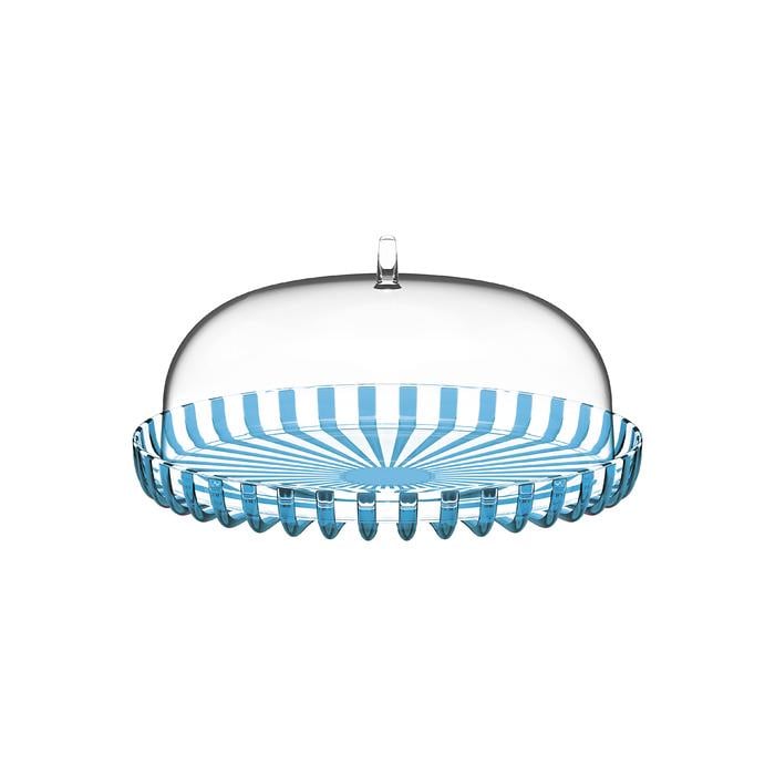 Поднос для торта Guzzini с куполом Бирюзовый (12570048)