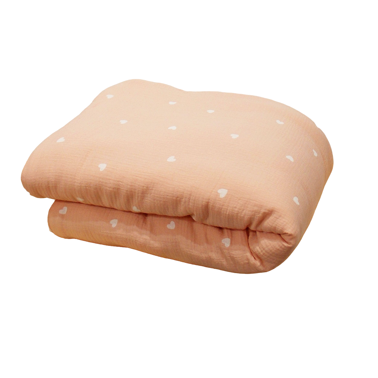 Плед Lamon Hearts муслиновый утепленный 100х100 см