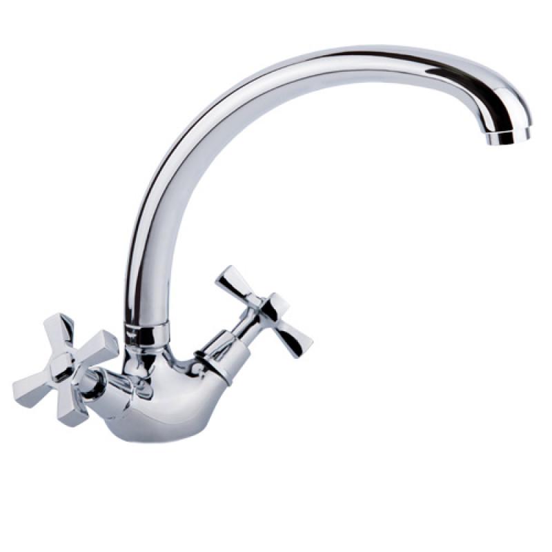 Смеситель для кухни Sanitary Wares Omega 273F SWOME273F двухвентильный Хром (110753)