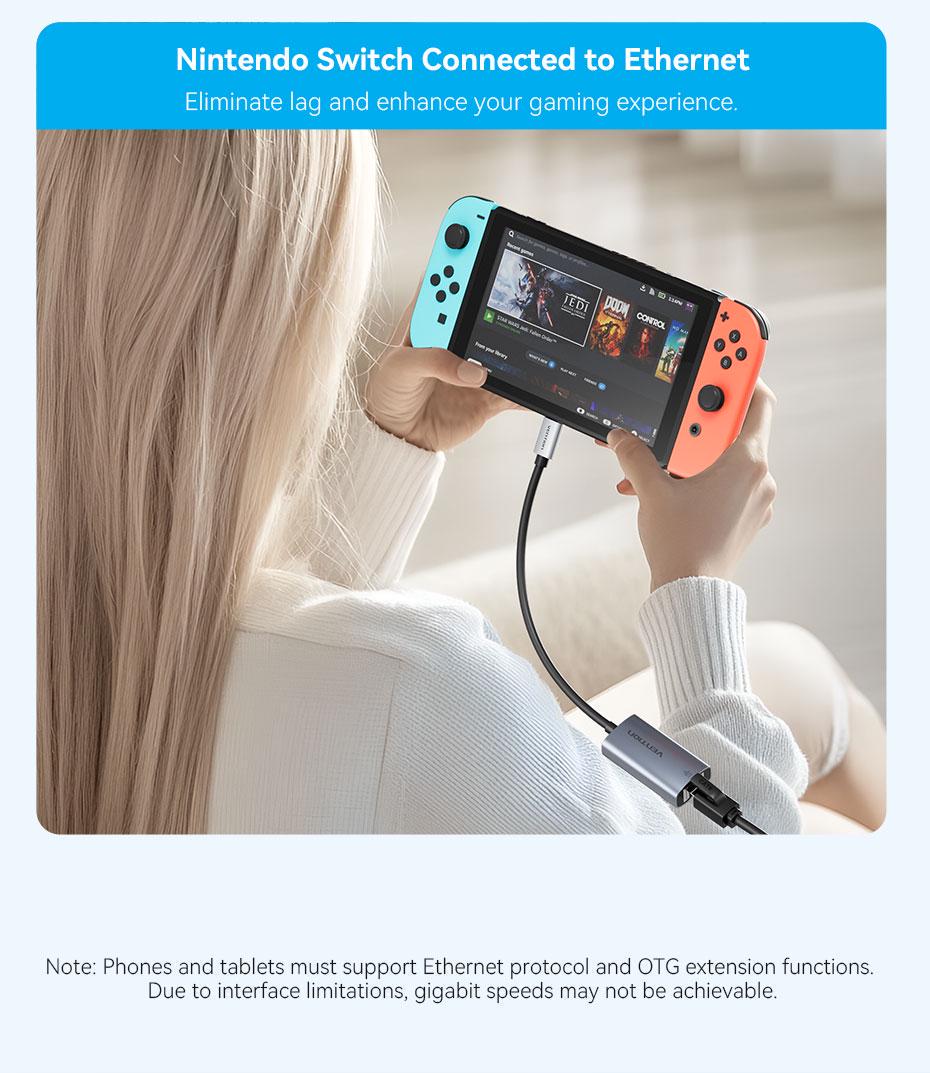 Адаптер Vention USB-C на Gigabit Ethernet 1000 Мбит/с алюминиевый 0.15 м Серый (CFPHB) - фото 12