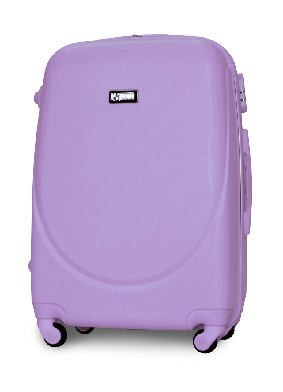 Чемодан пластиковый Fly К310 средний на 4 колесах 65х44х27 см 60 л Светло-фиолетовый