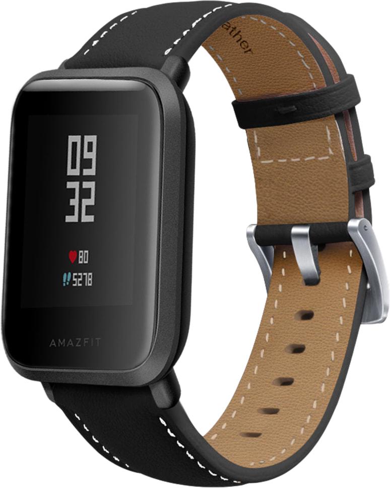 Ремешок кожаный Folsa для Amazfit Bip Black (31523-2B)