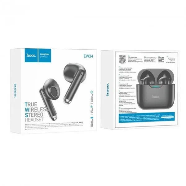 Навушники бездротові Hoco EW34 Чорний (2149669195) - фото 3 Навушники бездротові Hoco EW34 Чорний (2149669195) - фото 3