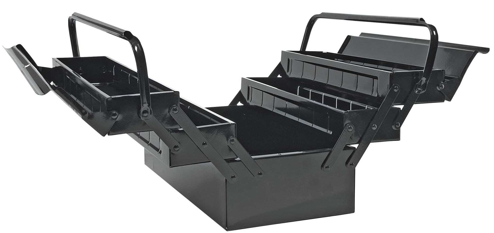 Ящик для инструмента Topex 79R100 выдвижной пятисекционный 20х43х22 см Черный (29703586)