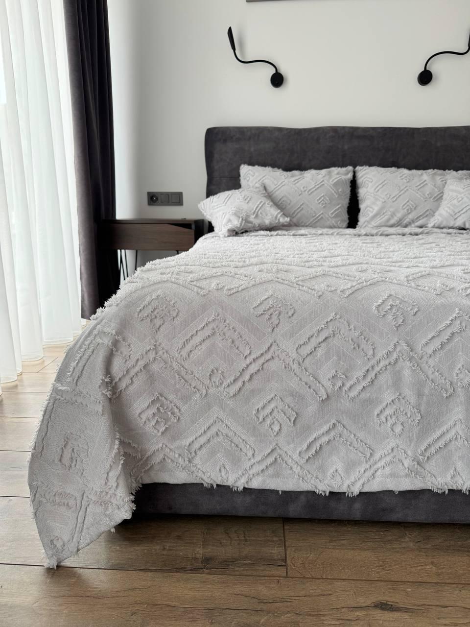 Покривало Бйорк 240x250 см Сірий (23743-8-240x250cm) - фото 5 Покривало Бйорк 240x250 см Сірий (23743-8-240x250cm) - фото 5