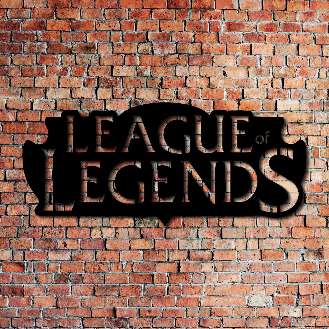 Декор настенный League of Legends из дерева Декор настенный League of Legends из дерева