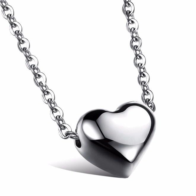 Подвеска женская Сердце из нержавеющей медицинской стали (PSw-007)