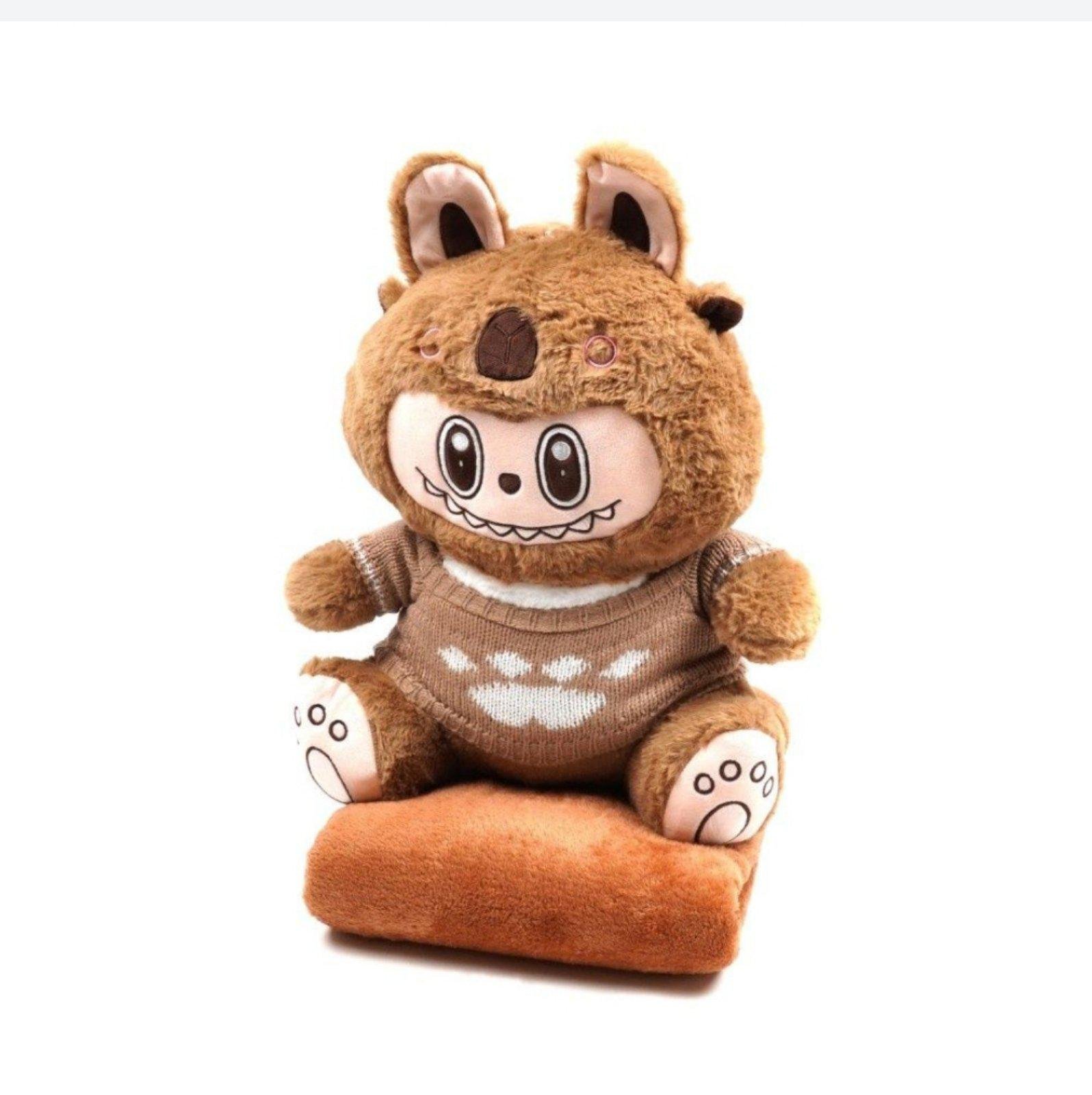 М'яка іграшка-подушка La bubu з пледом 110х160 см (27844316)