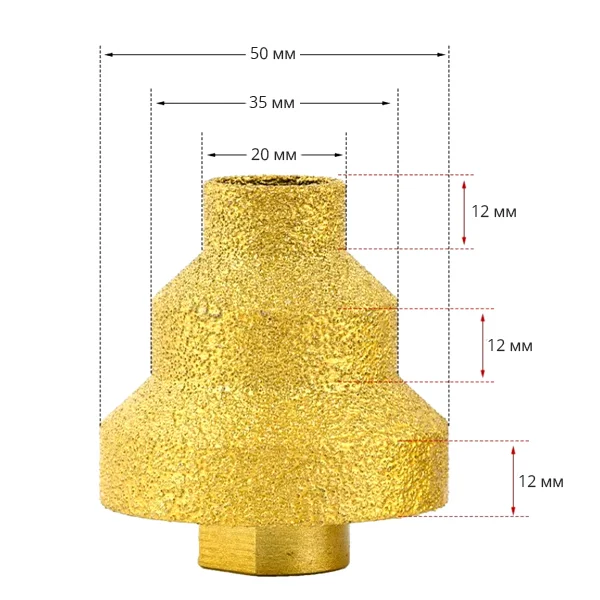 Фреза алмазная диаметром 20/35/50 мм (AN00400) - фото 12 Фреза алмазная диаметром 20/35/50 мм (AN00400) - фото 12