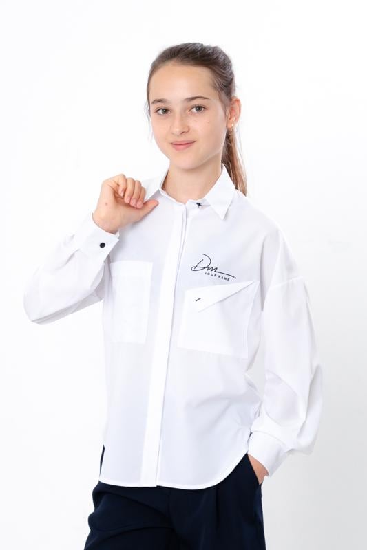 Блуза для дівчинки Носи своє 122 см Білий (10291)