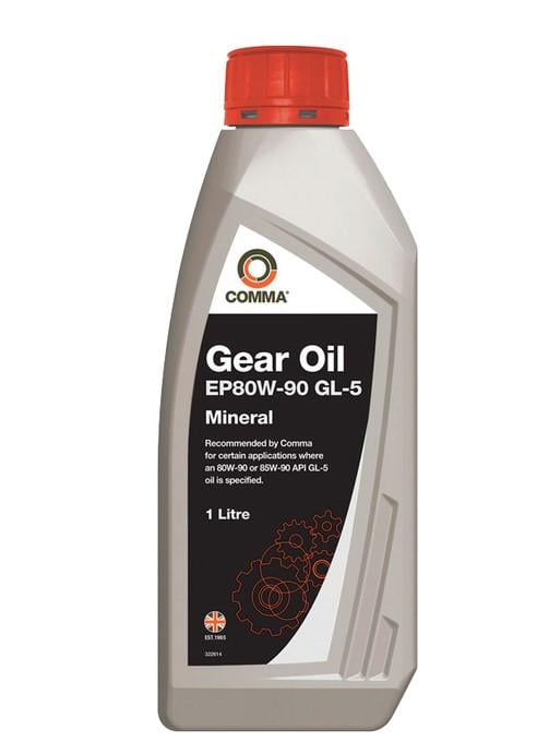 Трансмісійне мастило COMMA Gear Oil EP80W-90 GL5 мінеральна для автомобілів з високими навантаженнями (EP80901L)