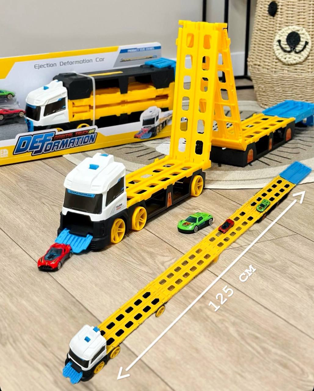 Дитячий ігровий Трейлер Fun Game E7019 автомагістраль з 2 машинками 1,25 м (2424688274) - фото 10 Дитячий ігровий Трейлер Fun Game E7019 автомагістраль з 2 машинками 1,25 м (2424688274) - фото 10