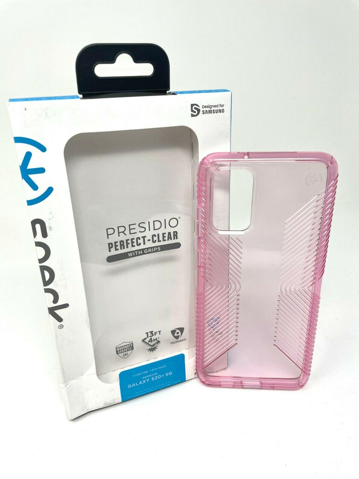 Чохол прозорий протиударний Speck Presidio Perfect Clear Grip для Samsung Galaxy S20 Plus (6,7") Pink (3877641) - фото 13