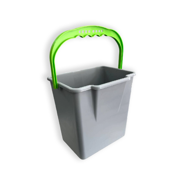 Ведро для уборки SELMOP с зеленой ручкой 6 л Серый (33797387)