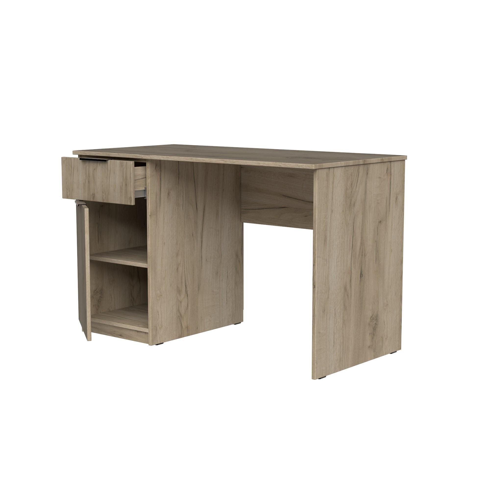 Стол письменный СП3 1Я1Д SENAM 750х1100х600 мм ДСП Дуб Крафт Серый - фото 4 Стол письменный СП3 1Я1Д SENAM 750х1100х600 мм ДСП Дуб Крафт Серый - фото 4