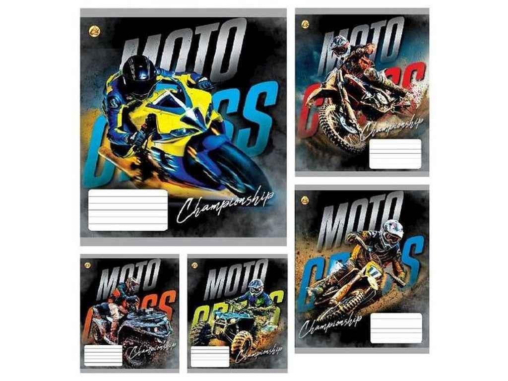 Тетрадь в клетку Тетрада 36 л. 20 шт. твердая ТЕ41403 Мотокросс КВ3 (1064080)