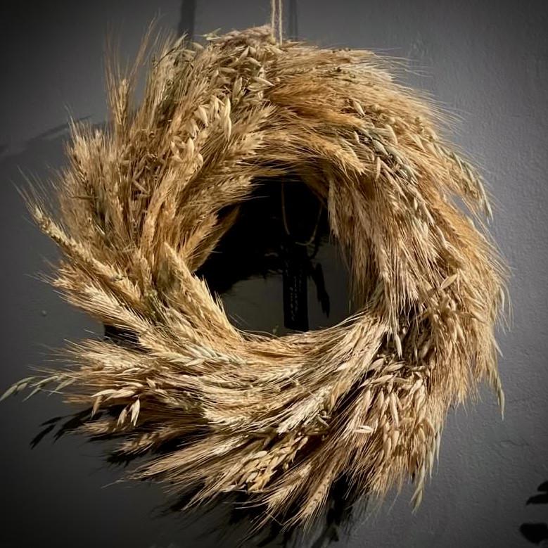 Декоративный настенный интерьерный Веночек из колосков на Рождество 30 см (1860156946) - фото 6 Декоративный настенный интерьерный Веночек из колосков на Рождество 30 см (1860156946) - фото 6