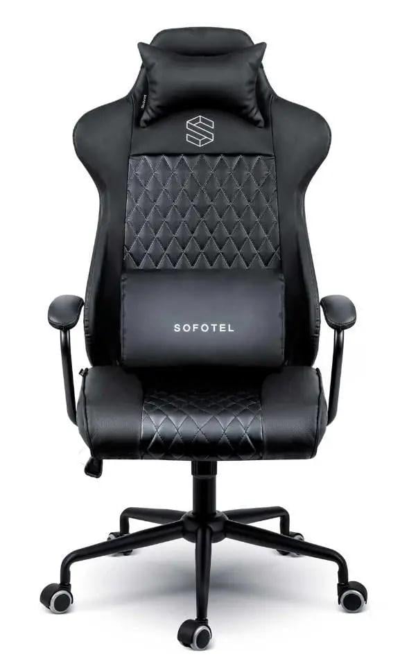 Офісне крісло Sofotel Werona Black до 120 кг і подушки