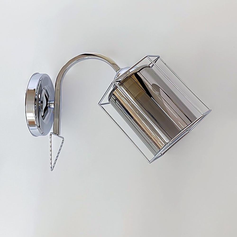 Світильник настінний Light House SRS-20488/1 плафон хром/димчастий Хром