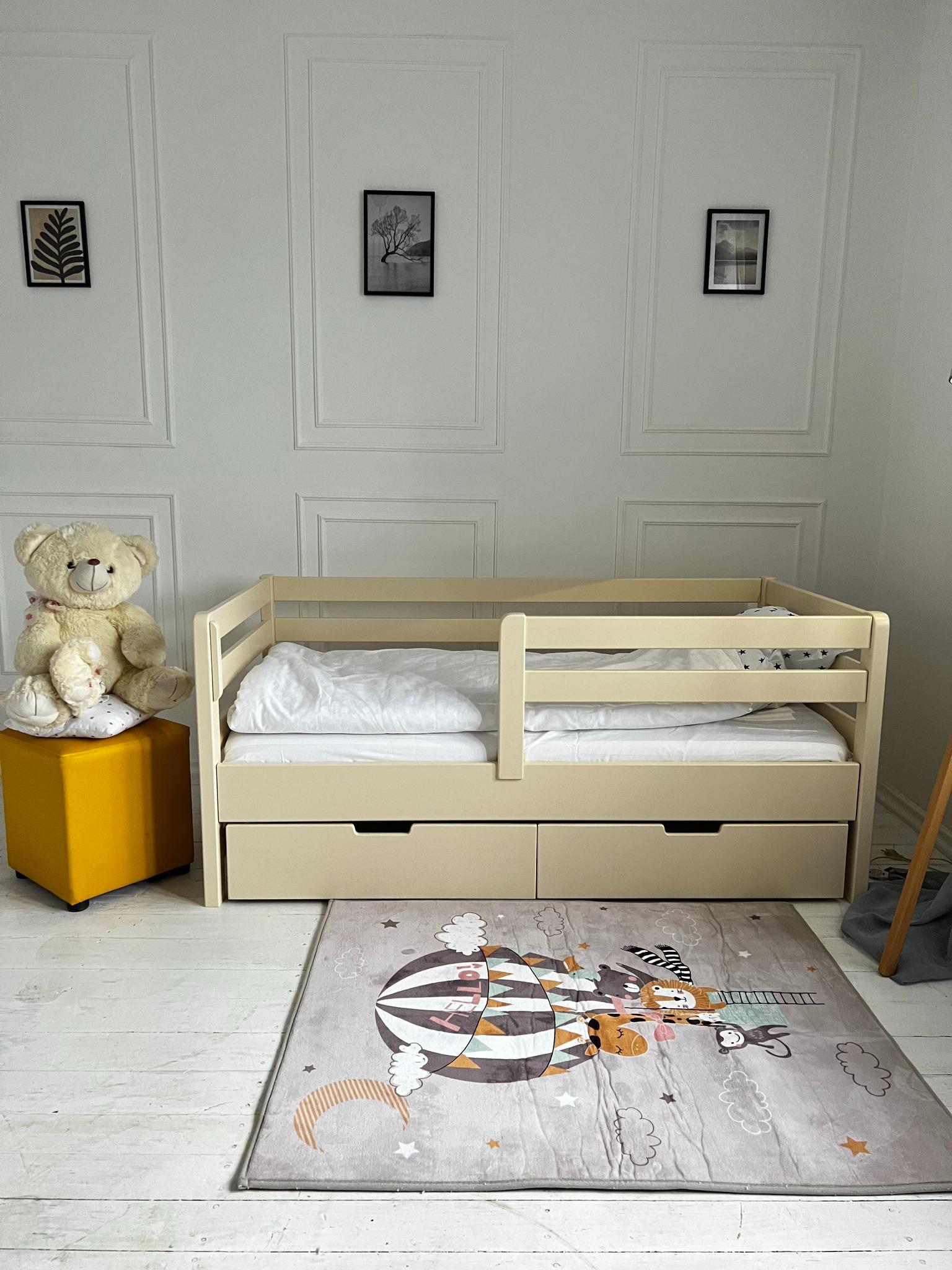 Ліжко підліткове Goydalka Aurora з шухлядою 190x80 см Слонова кістка - фото 5 Ліжко підліткове Goydalka Aurora з шухлядою 190x80 см Слонова кістка - фото 5