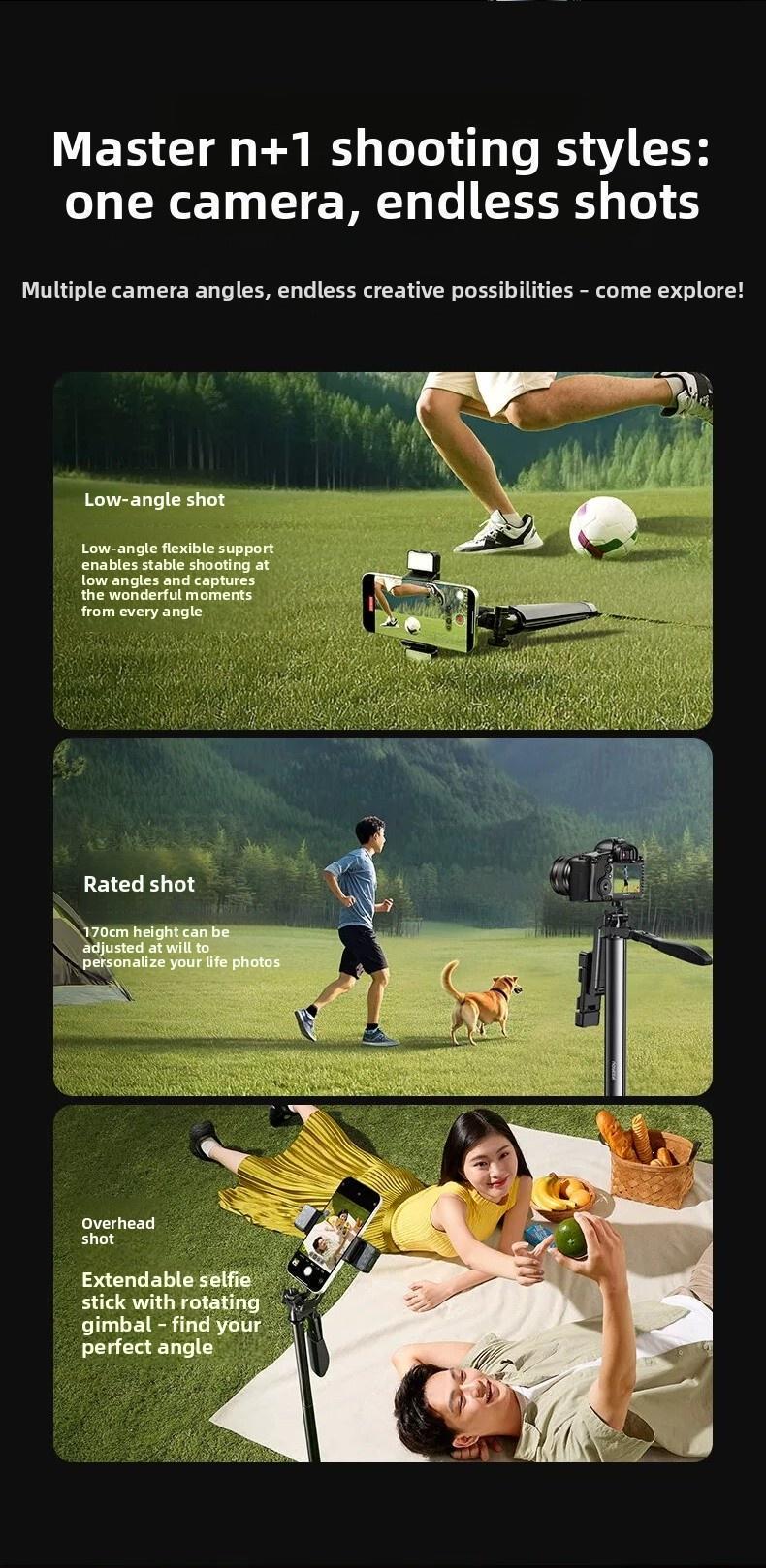 Монопод телескопічний Ugreen 170 см алюмінієвий 1/4 Чорний (45681) - фото 15 Монопод телескопічний Ugreen 170 см алюмінієвий 1/4 Чорний (45681) - фото 15