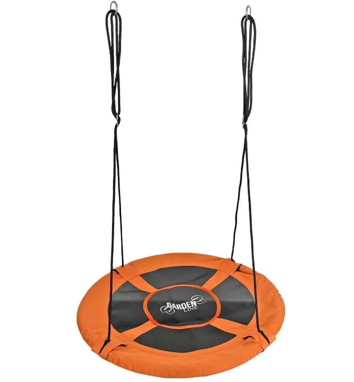 Крісло підвісне Garden Line дачне для дітей та дорослих Помаранчевий - фото 1