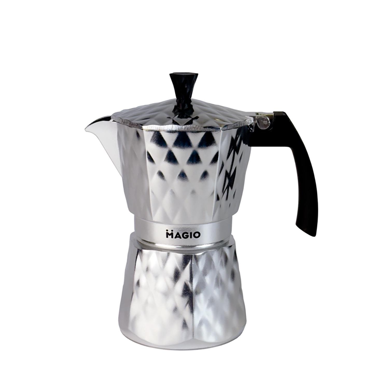 Гейзерная кофеварка Magio MG-1004 на 6 чашек и для индукционных плит 300 мл (31884728)