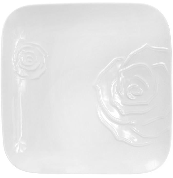 Набор фарфоровых подставных тарелок White Rose 30x30 см 2 шт. Белый (BD-558-520)