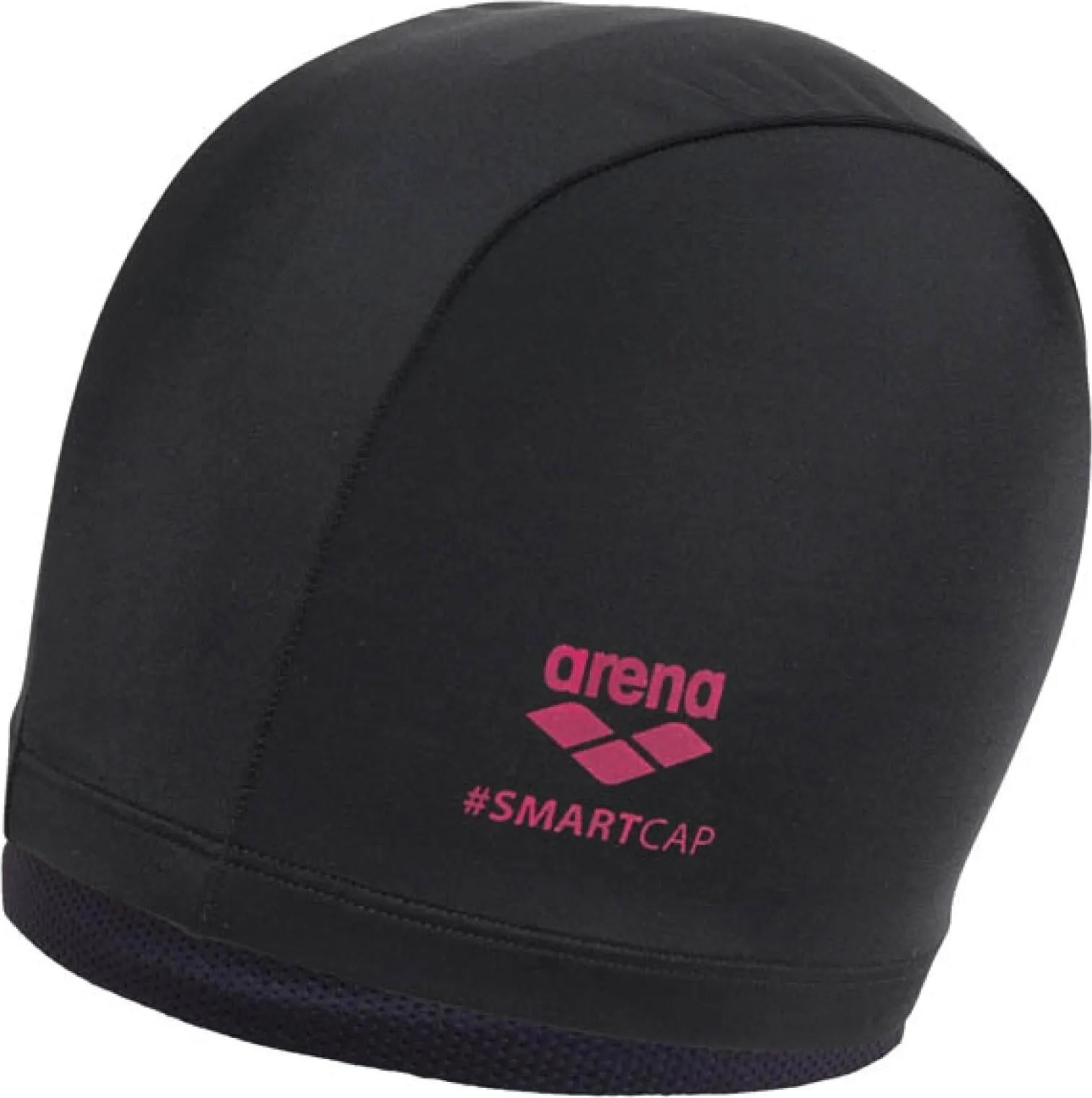 Шапочка для плавания женская Arena SMARTCAP Черно-розовый (004401-100)