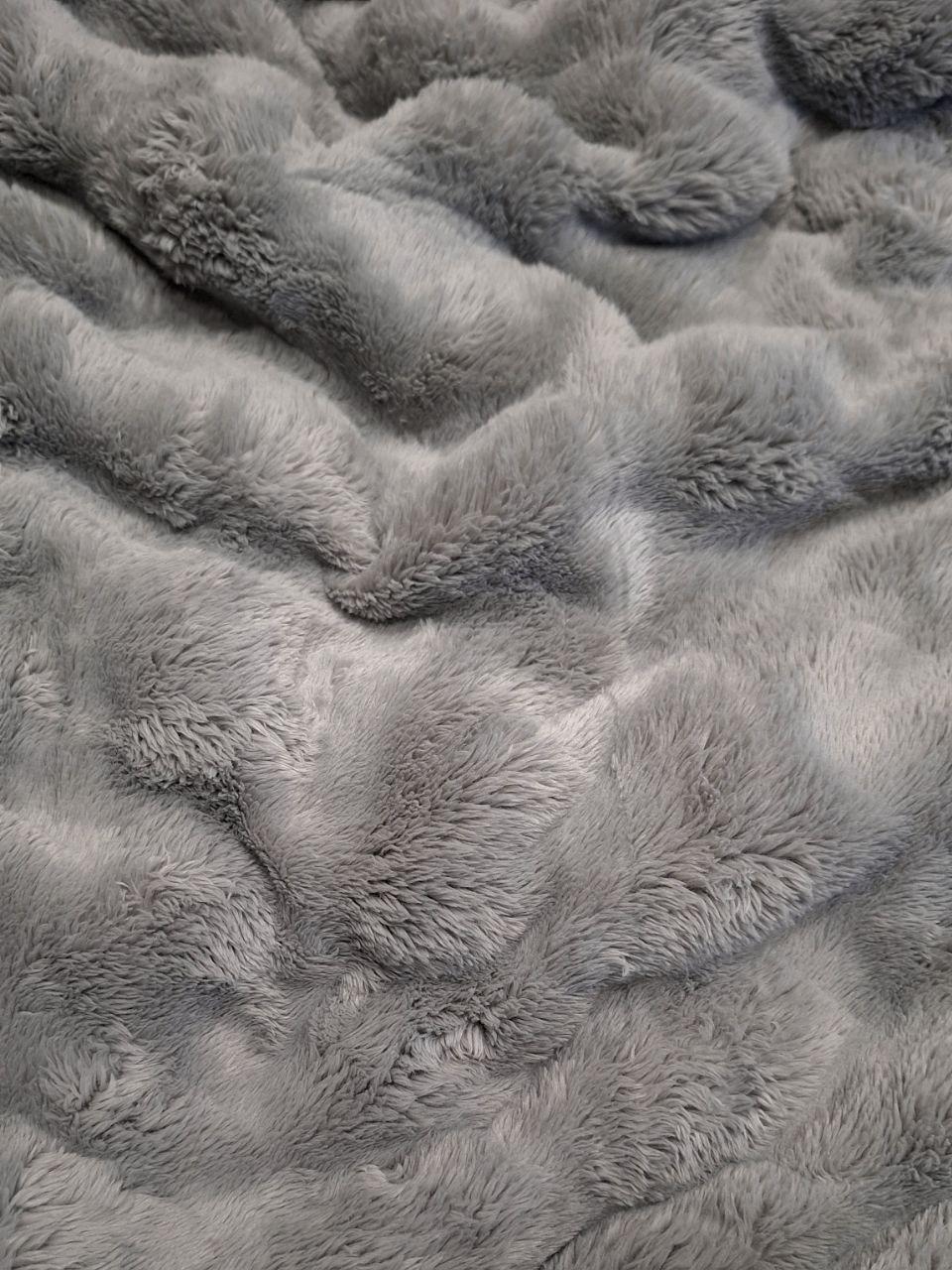 Плед-покрывало флисовый Colorful Home Шторм 200х220 см Серый (1435) - фото 4