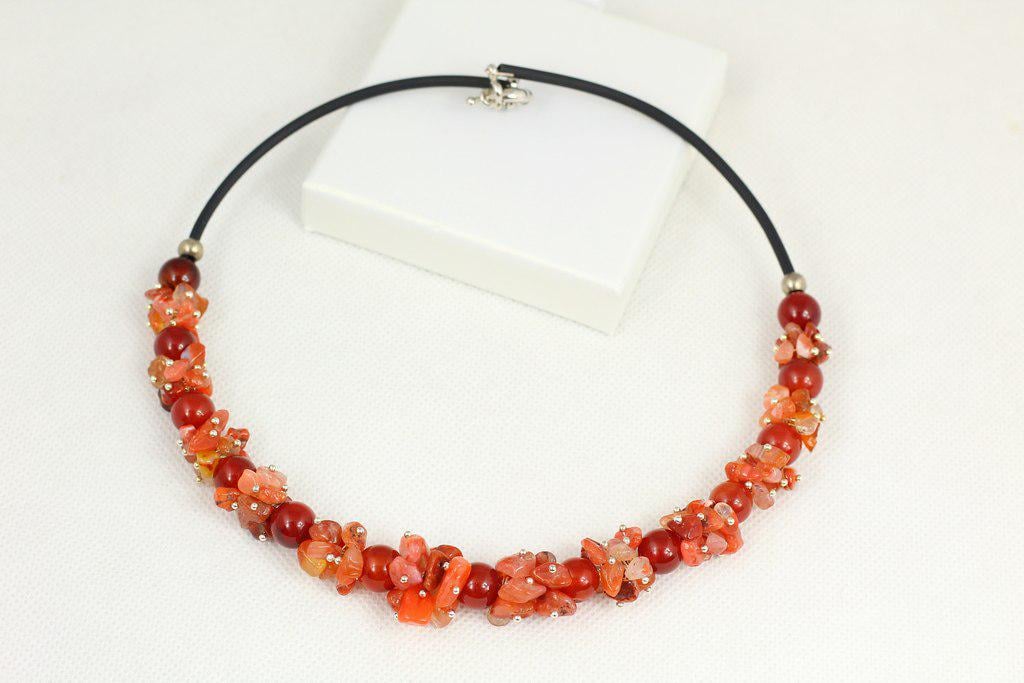 Чокер з сердоліком 46 см (28725503) - фото 1