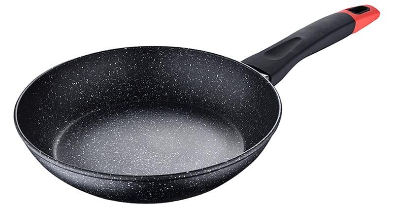 Сковорода Bergner Chroma Ø 24 см индукционная с мраморным антипригарным покрытием (BG-30111-BK)