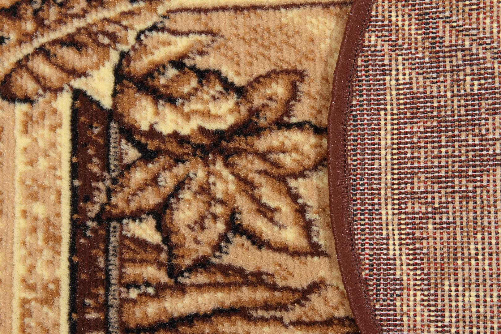 Ковер Karat Gold 309/12 0,6x1,1 м овальный Коричневый/Бежевый (00-00007184) - фото 4