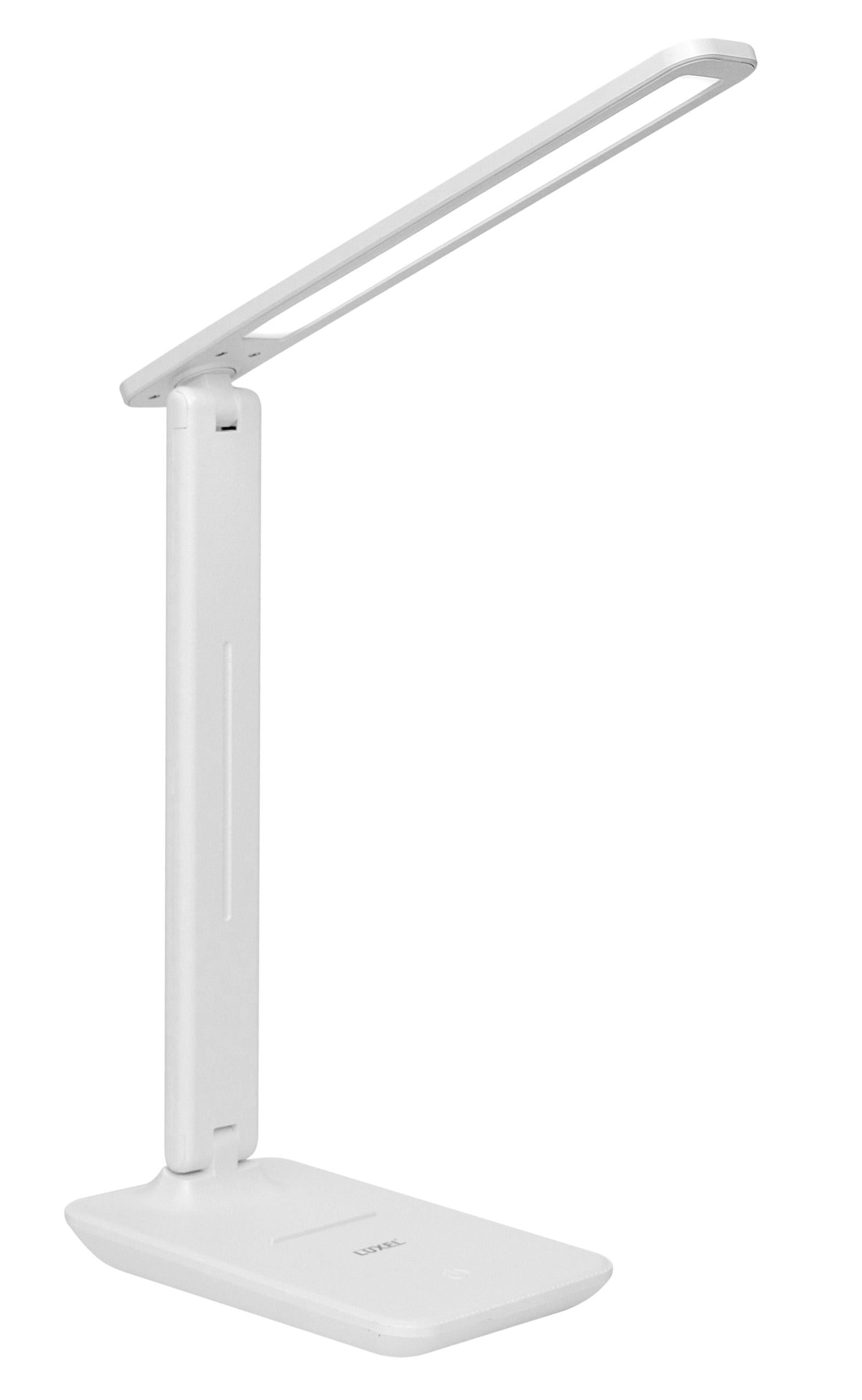 Настільна лампа світлодіодна Luxel 6W IP20 акумуляторна USB Білий (TL-15W)