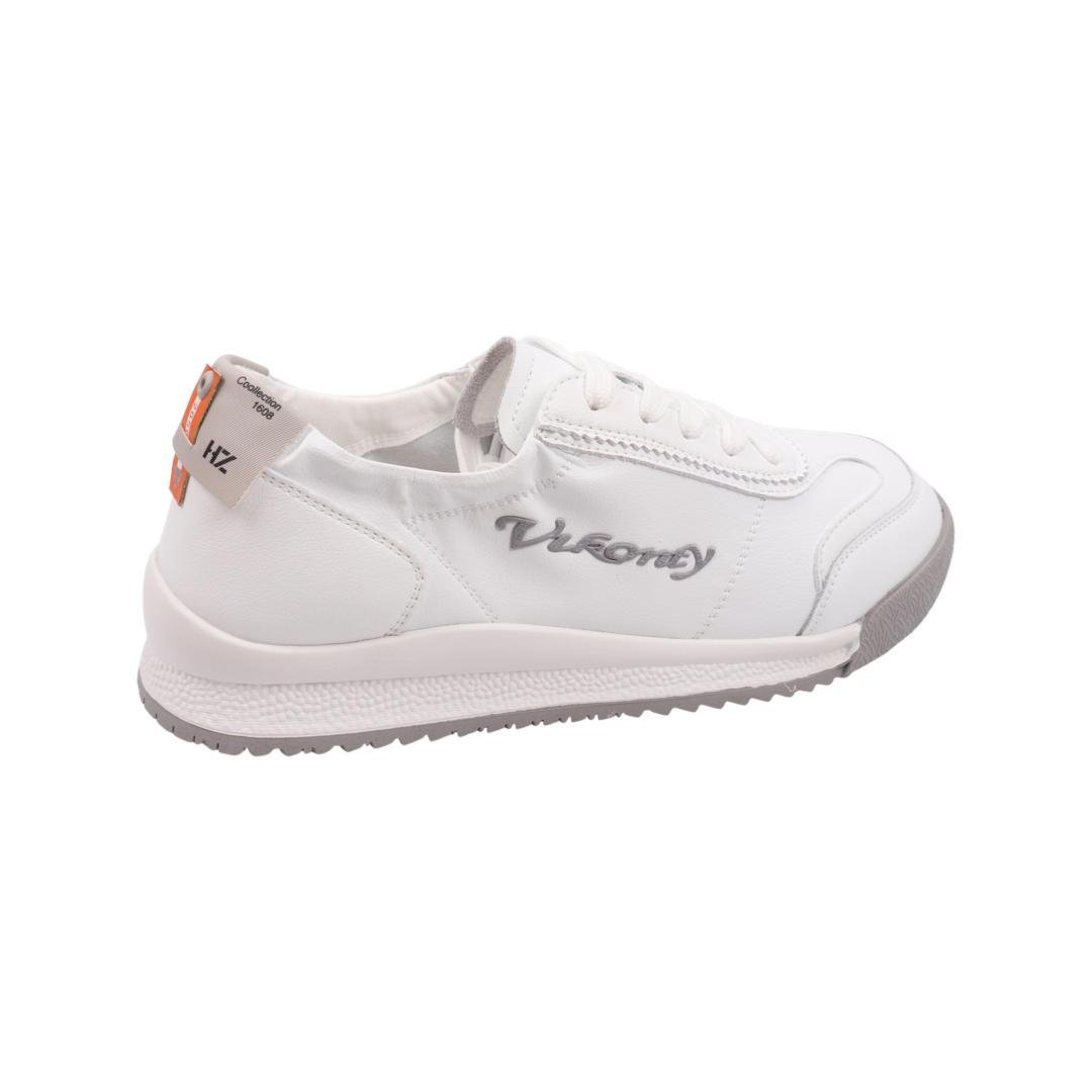 Кеди жіночі Vikonty зі шкіри р. 38 Білий (352-22DTS) - фото 4