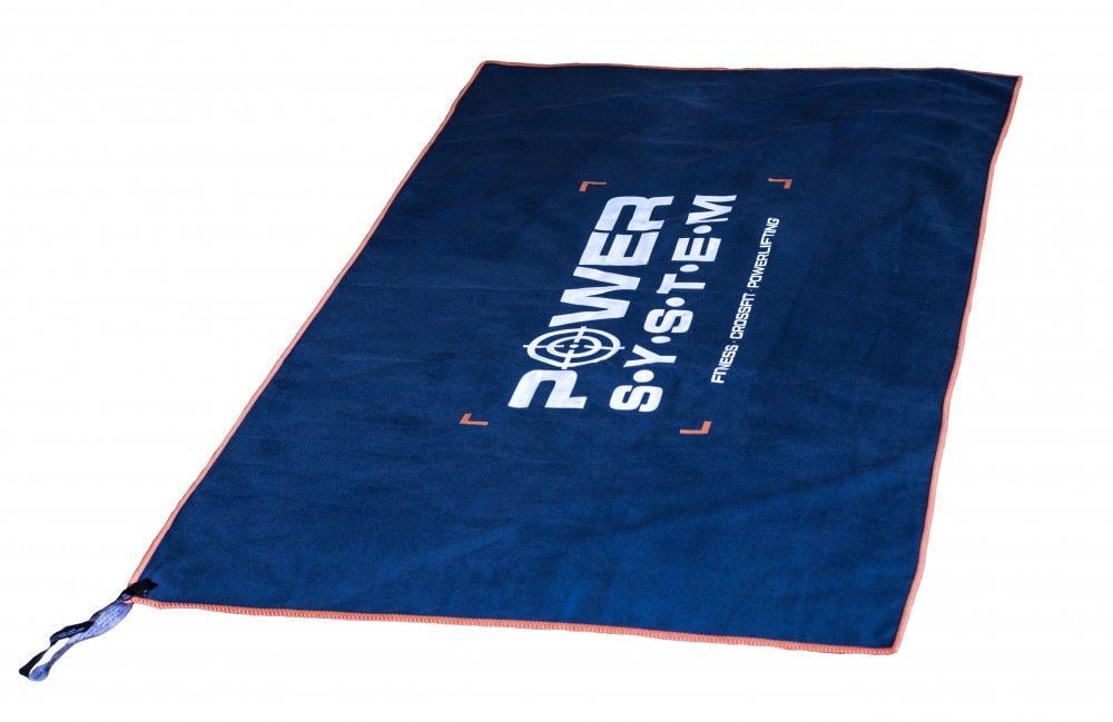 Рушник для фітнесу та спорту Power System PS-7005 Gym Towel 100х50см Темно-синій