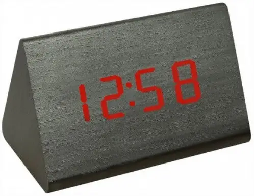 Часы настольные VST 864 красная подсветка Черный (23372788)