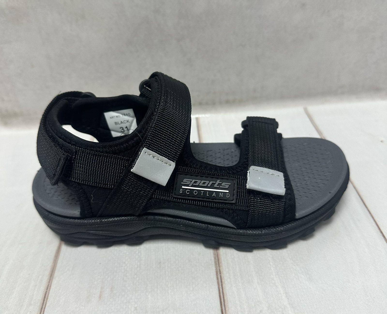 Босоніжки дитячі EeBb для хлопчика р. 36 24 см Чорний